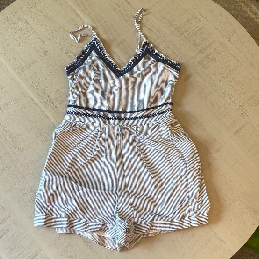 Romper with spaghetti straps